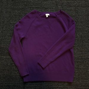 Halogen 100% Cashmere Purple Sweater
